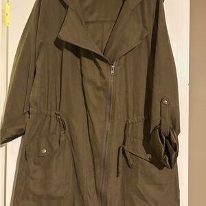 BE COOL Velvet military green Women's Utility Jacket